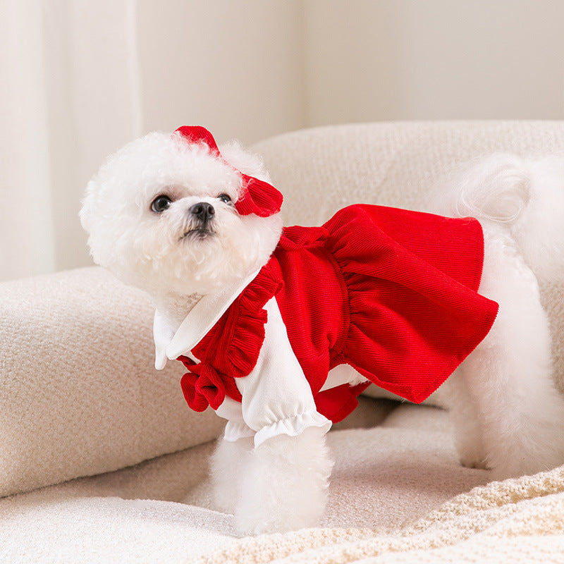 Puppy New Year Pet New Year Clothing
