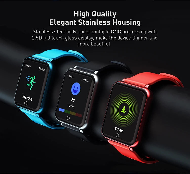 "J-Style 2025E ECG Intelligent Watch: Waterproof Sport Watch with Bluetooth Connectivity and Comprehensive Features for iOS"